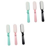 FRCOLOR 2sets Folding Hair Brush Travel Size Detangler for Long Thick Hair 3pcs*2