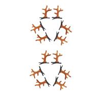 FRCOLOR 2sets Girl Antlers Hairpin Christmas Reindeer Hair Clips Deer Antler Hair Accessories Party Decoration Clip 6pcs*2