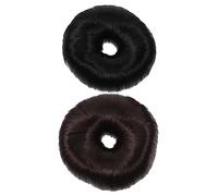 FRCOLOR 2sets Hair Buns Maker Hair Doughnut Shaper Wigs Chignon Rings for Back to School Evening 2pcs*2