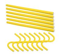 FRCOLOR 2sets Hair Curler Wand Cold Wave Hair Rollers Heatless Curler 1.0mm Rollers for Women 20pcs*2 Random Color