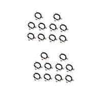 FRCOLOR 2sets Hair Tie Ponytail Holder Hair Bands for Women Girls Brown 10pcs*2