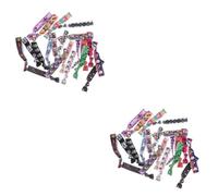 FRCOLOR 2sets Halloween Hair Accessories for Women Elastic Hair Ties No Crease Ponytail Holders 25pcs*2