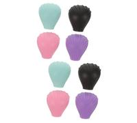 FRCOLOR 2sets Makeup Brush Holder Silicone Covers Brush Organiser Set Vibrant Colors 4pcs*2