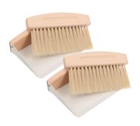 FRCOLOR 2sets Mini Desktop Cleaning Kit Dustpan and Brush for Tabletop Small Table Cleaning Brush for Home Use Easy to Store