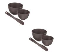 FRCOLOR 2sets Silicone Facial Mixing Bowl Face Mask Mixing Bowl for Face Masks Skincare DIY Stirring Stick Nonstick Wax Melting Pot Accessory