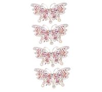 FRCOLOR 2sets Stylish Ponytail Hairpin Clips Spring Hair Accessories Ponytail Holders Hair Pins for Women 2pcs*2