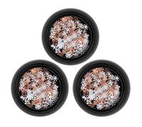 FRCOLOR 3 Boxes Snowflake Nail Sequins 3D Christmas Nail Glitter Sequins SnowFlake Flakes Nail Art Decoration for Winter Christmas Thanksgiving Festival