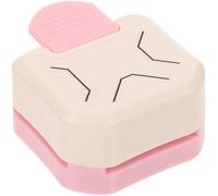 FRCOLOR 3-in-1 Multi-angle Paper Corner Punch round Square Corner Cutter for DIY Crafting Scrapbooking Card Making Pink Handicraft Paper Punch Tool for Creative