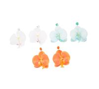 FRCOLOR 3 Pairs Colorful Flower Earrings for Women of Hawaiian Floral Dangle Ear Hooks for Summer Vacations Beach Parties and Casual Looks with Lightweight Comfort and Unique Designs
