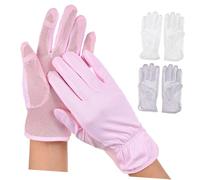 FRCOLOR 3 Pairs Women Summer Sun Protection Gloves Elastic Silky Cooling Full Finger Touchscreen Driving Cycling Outdoor Sports Gloves