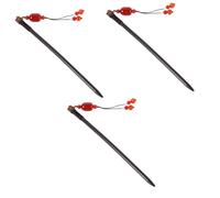 FRCOLOR 3 Pcs Handmade Vintage Wooden Hairpin Traditional Hairpin Accessory Retro Style Headdress for Women