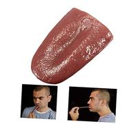FRCOLOR 3 Pcs Realistic Fake Tongue Prank Props Halloween Body Prop Stretchy Non Toxic Magician Jokes for Party Tricks
