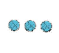 FRCOLOR 3 Pcs Small Lightweight Sky Blue Cornet Press Buckles Piston Buttons Durable Musical Instrument Trumpet Accessories Replacement Parts