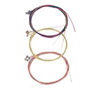 FRCOLOR 3 Sets Acoustic Guitar Strings Replacement Metal Light Guitar String Set Portable and Replaceable Musical Instrument Accessories
