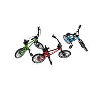 FRCOLOR 3 Sets Mini Finger Bike Miniature Bicycle Models in Red Blue Green Realistic Design Educational for Entertainment and Stress Relief