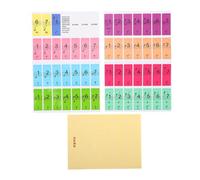 FRCOLOR 3 Sheets Colorful Removable Piano Keyboard Stickers of Note Labels for Beginners Easy to Apply Compatible with Digital Pianos and Keyboards Durable and Versatile Music Classroom