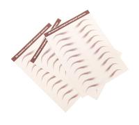 FRCOLOR 3 Sheets Light Brown Eyebrow Tattoo Stickers - -like Waterproof Eyebrow Transfers for Effortless Grooming and Shaping Perfect Makeup Tool for Women and Men