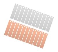 FRCOLOR 30 Pairs Zinc and Copper Strips for Fruit Battery Scientific Experiments Reusable Anode Sheets Electroplating Thin Plates for Research and DIY Projects