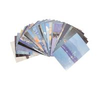 FRCOLOR 30 Pieces Blue Ocean Scrapbook DIY Material Cards, Aesthetic Wall Collage Pictures for Room Decor, Photo Wall Collage Kit Decorative Paper Cards