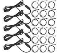 FRCOLOR 30 Sets Nylon Cord Necklace with Quick Release Barrel Clasps for DIY Bracelet and Pendant Jewelry Crafting Kit for Makers
