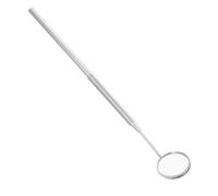 FRCOLOR 304 Stainless Steel Eyelash Extension Mirror Handheld Grafting Check Mirror for Women Silver Compact Design for Makeup and Eyelash Application