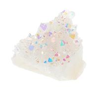 FRCOLOR 30G Seven Color Crystal Cluster Stones for Home Office Yoga Energy Crystals Air Purification Relaxation Decor Teaching Resource for Students