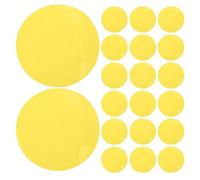 FRCOLOR 30pcs Ambient Lighting Gel Stickers Yellow Pet Film for LED Ceiling Spotlight with Removable Adhesive and Fade-resistant Warm Light Filter Stickers for Household Lighting