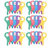 FRCOLOR 30pcs Colorful Fish-Shaped Yarn Bobbin Spools Set with Red, Blue, Green, Purple, Yellow - Large DIY Knitting Crochet Thread Winder Organizer for Sewing and Weaving Crafts