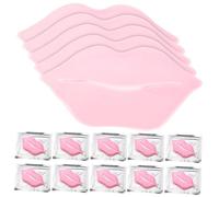 FRCOLOR 30pcs Exfoliating Lip Masks Hydrating Lip Care Gel Pads Pink Nourishing Films for Women Overnight Moisturizing and Dead Skin Removal