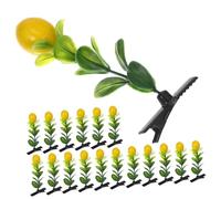 FRCOLOR 30pcs Fruit Clips for Hair Lemon Hair Accessories Zinc Alloy for Boys and Girls