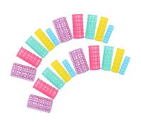 FRCOLOR 30pcs Hair Roller Set Plastic Heatless Curlers Hair Styling Tubes for Short Bangs Roller Curling Tool for Girls Women