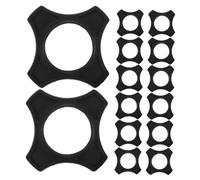 FRCOLOR 30pcs Microphone Protective Cover Rubber Rings for Handheld Microphones Roll and Fall Protection for Live Shows Recording Studio
