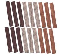 FRCOLOR 30pcs Miniature Dollhouse Flooring Wood Grain Floor Panels Peel and Stick DIY Tiny House Accessories with Realistic Texture and Detailed Grain Patterns for All Dollhouses