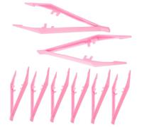 FRCOLOR 30pcs Pink Tweezers for Fine Motor Skill Training and Outdoor Insect Observation Multi Functional School and Sensory Tool for Boys