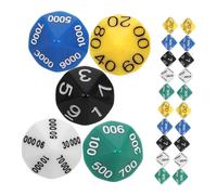 FRCOLOR 30pcs Place Value Dice for Board Games and Party Use Multi Dice with Smooth Surface for Role Playing and Tabletop Fun