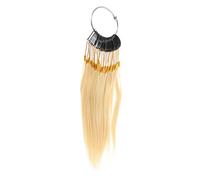 FRCOLOR 30pcs Real Human Hair Color Testing Samples for Stylists Accurate Dye Representation for Salon Use Professional Hair Color Shade Charts for Cosmetology