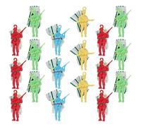 FRCOLOR 30pcs Soldier Parachute Toys Boys and Girls Outdoor Toys for Boys and Girls