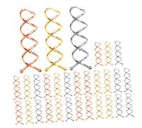 FRCOLOR 30Pcs Spiral Hair Pin Clips for Women Gold Silver Rose Gold Bun Making Tools Non-damaging Hair Accessories for Thick Thin Curly Straight Suitable for Daily Party Wedding Use