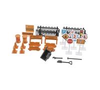 FRCOLOR 30pcs Traffic Road Signs Set Educational Car Track Accessories for Learning Traffic Rules Safety Awareness Interactive Play for Home and School