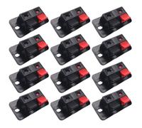 FRCOLOR 30pcs -way Speaker Terminal Connector with Plastic and Iron Construction, Reliable Signal Transferring for Speaker Cabinet Replacement and Fixing, 2 Position Loudspeaker Box Screw