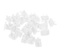 FRCOLOR 30pcs White Electric Socket Covers Babyproof Outlet Safety Covers for Power Outlets Prevent Electrical Accidents Protect from Electric Shocks with Cute Design for Home Use