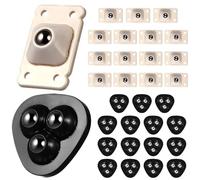 FRCOLOR 32 Pcs Mini Caster Wheels, Appliance Wheels for Kitchen Appliances, Self Adhesive, 360° Rotation, Two Styles, Heavy-Duty