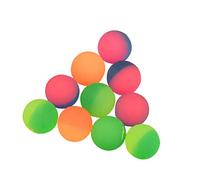 FRCOLOR 35Pcs Dual Color Bouncing Balls High Bounce Flexible Floatable Water Play Balls for Boys and Educational Color Recognition