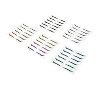 FRCOLOR 36 Pairs Reusable Eyeliner Stickers Double Eyelid Tapes Thin and Invisible Plastic Cosmetic Tape for Eye Makeup Suitable for People with Single or Thin Double Eyelids