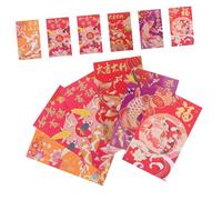 FRCOLOR 36pcs Chinese Year Red Envelopes Snake Year Hong Bao Paper Money Pouches for Luck Prosperity