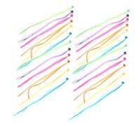 FRCOLOR 36pcs Rainbow Hair Clip in Braid Extensions Hair Decorations for Boys and Girls Parties Halloween Role Play Random Color