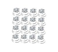 FRCOLOR 36pcs Spiral Hair Mini Rhinestone Hair Clips Bun Stick Pick for Women Spiral Design for Festival and Daily Use