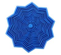 FRCOLOR 3d Printed Expandable Sensory Star Fidget Spinner with Handle, Medium Blue Kinetic for Focus and Stress Relief, Stem Geometry Math Sensory Aid for Adults