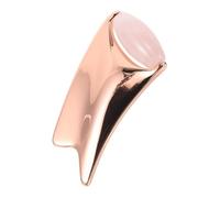 FRCOLOR 3d Rose Gold Metal Guasha Scraping Board Facial Roller for Eye and Face Massage, Face Lifting Tool for Neck Wrinkles, Crystal Scraping Plate Beauty Tool for Skin Care