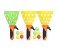 FRCOLOR 3Pairs Chuck Ball Set Outdoor Sports for Toss Catch Game for Family Fun